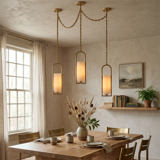 Alabaster Melange Small Chain Chandelier