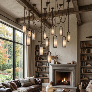 Alabaster Melange Small Chain Chandelier