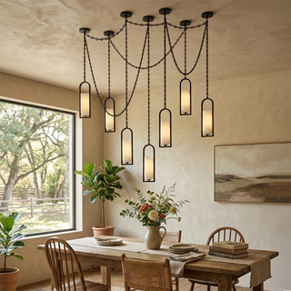 Alabaster Melange Small Chain Chandelier