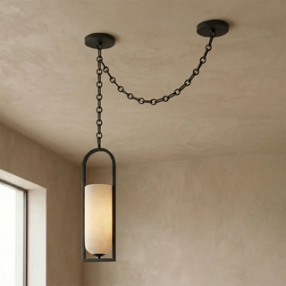 Alabaster Melange Small Chain Chandelier