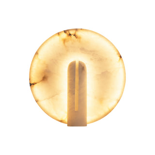 Alabaster Modern Disc Table Lamp