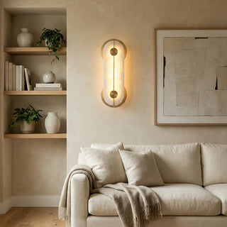 Alabaster Obvara Oval Wall Light - Vidirlighting