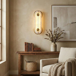 Alabaster Obvara Oval Wall Light - Vidirlighting