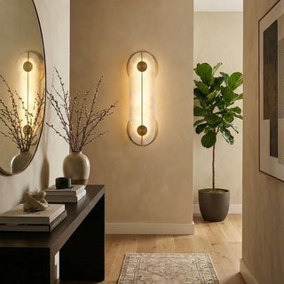 Alabaster Obvara Oval Wall Light - Vidirlighting