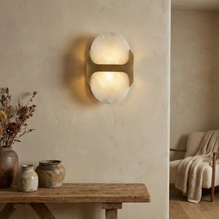 Alabaster Odin Oval Wall Sconce - Vidirlighting