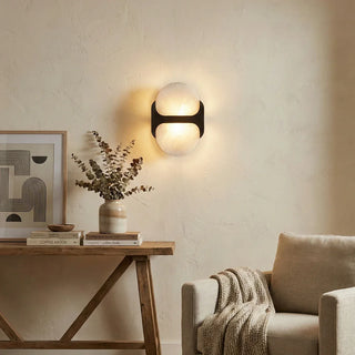 Alabaster Odin Oval Wall Sconce - Vidirlighting