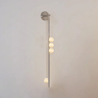 Alabaster Orb Asteria Brass Wall Sconce