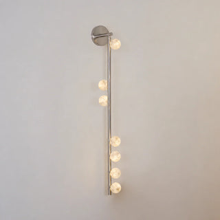 Alabaster Orb Asteria Brass Wall Sconce