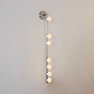 Alabaster Orb Asteria Brass Wall Sconce