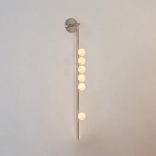 Alabaster Orb Asteria Brass Wall Sconce
