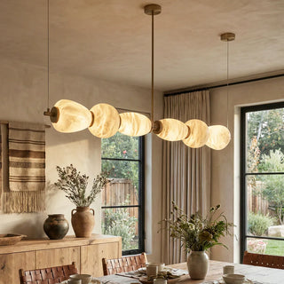 Alabaster Pebble Linear Chandelier - Vidirlighting