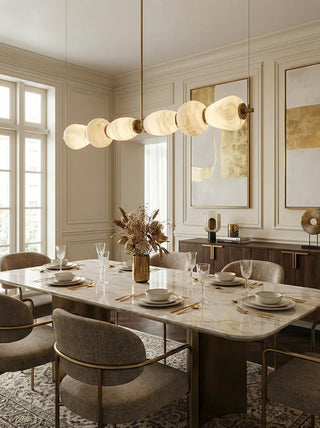 Alabaster Pebble Linear Chandelier - Vidirlighting