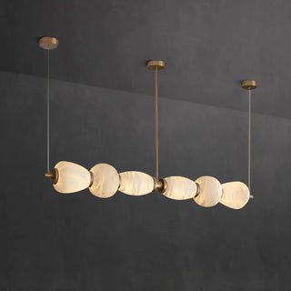 Alabaster Pebble Linear Chandelier - Vidirlighting