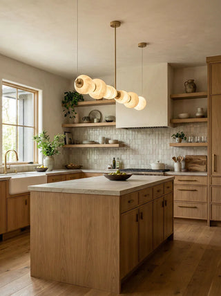 Alabaster Pebble Linear Chandelier - Vidirlighting