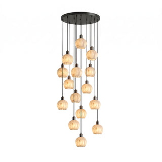 Alabaster Petal Cluster Chandelier