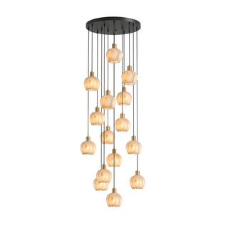 Alabaster Petal Cluster Chandelier