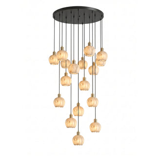 Alabaster Petal Cluster Chandelier