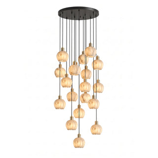 Alabaster Petal Cluster Chandelier