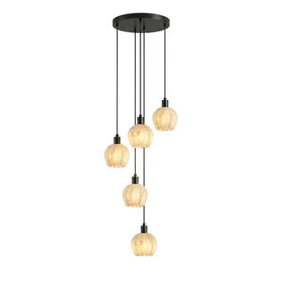 Alabaster Petal Cluster Chandelier
