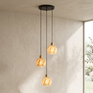 Alabaster Petal Cluster Chandelier