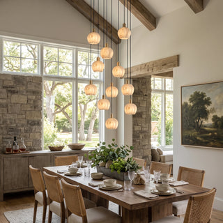 Alabaster Petal Cluster Chandelier