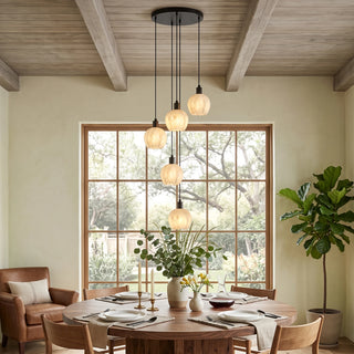 Alabaster Petal Cluster Chandelier