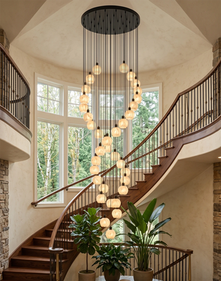 Alabaster Petal Cluster Chandelier