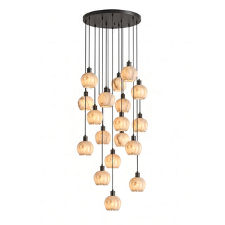 Alabaster Petal Cluster Chandelier