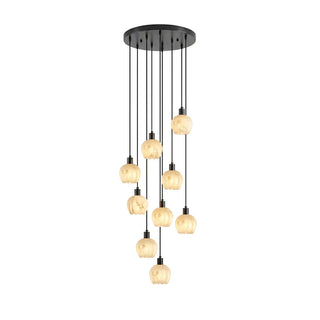 Alabaster Petal Cluster Chandelier