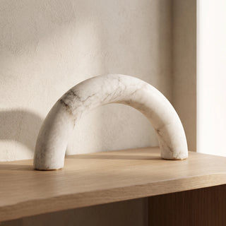 Alabaster Piped Table Lamp