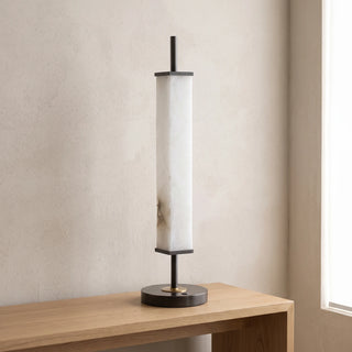 Alabaster Serano Brass Table Lamp