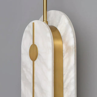Alabaster Solvane Slender Oval Wall Sconce - Vidirlighting