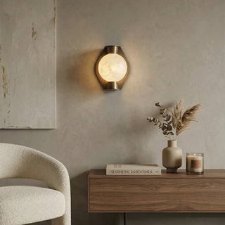 Alabaster Spherical Decorative Art Wall Lamp - Vidirlighting