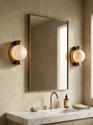 Alabaster Spherical Decorative Art Wall Lamp - Vidirlighting