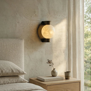 Alabaster Spherical Decorative Art Wall Lamp - Vidirlighting