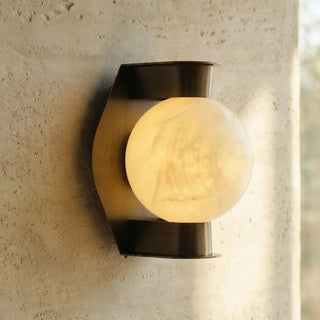 Alabaster Spherical Decorative Art Wall Lamp - Vidirlighting