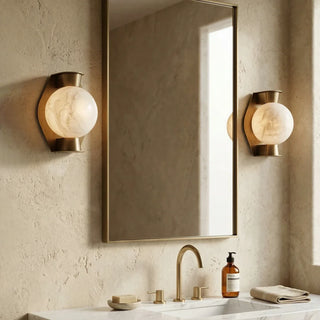 Alabaster Spherical Decorative Art Wall Lamp - Vidirlighting