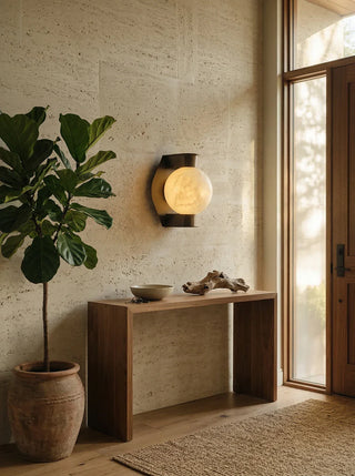 Alabaster Spherical Decorative Art Wall Lamp - Vidirlighting