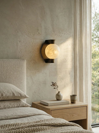 Alabaster Spherical Decorative Art Wall Lamp - Vidirlighting