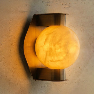 Alabaster Spherical Decorative Art Wall Lamp - Vidirlighting