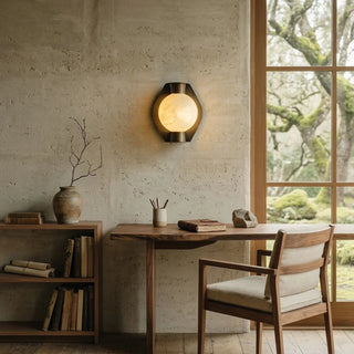 Alabaster Spherical Decorative Art Wall Lamp - Vidirlighting