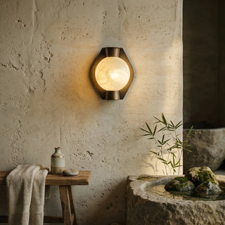 Alabaster Spherical Decorative Art Wall Lamp - Vidirlighting