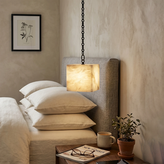 Alabaster Square Chain Chandelier