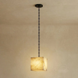 Alabaster Square Chain Chandelier