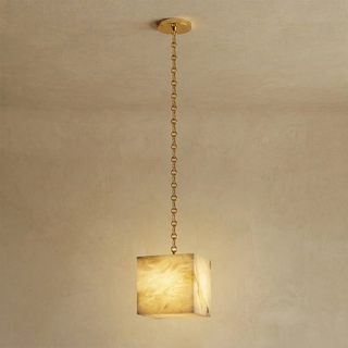 Alabaster Square Chain Chandelier