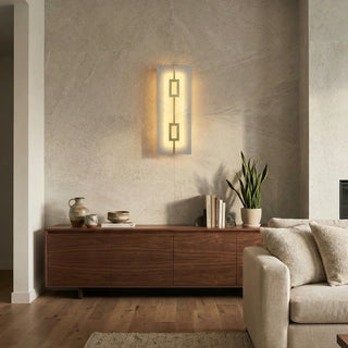 Alabaster Square Rectangular Wall Light