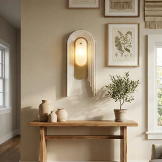 Alabaster Stacked Oval Cascada Wall Sconce - Vidirlighting