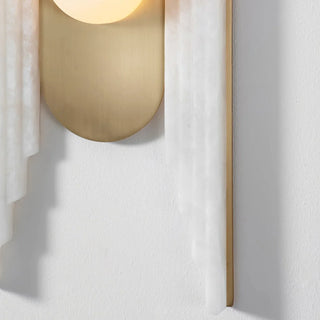 Alabaster Stacked Oval Cascada Wall Sconce - Vidirlighting