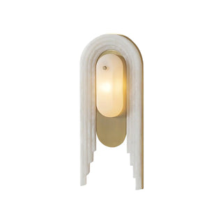 Alabaster Stacked Oval Cascada Wall Sconce - Vidirlighting