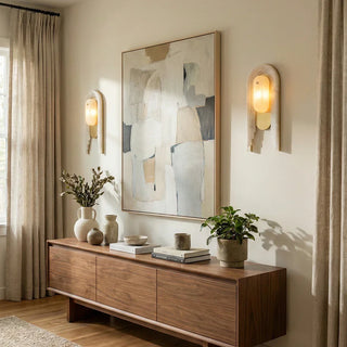 Alabaster Stacked Oval Cascada Wall Sconce - Vidirlighting